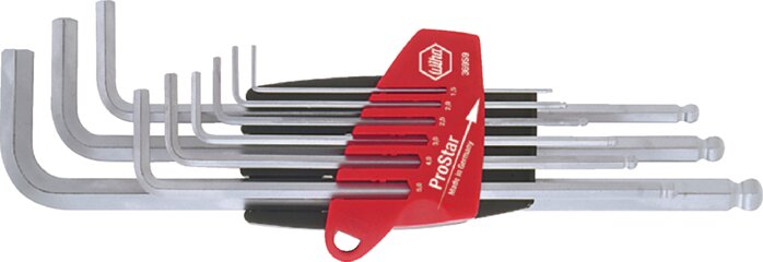 Exemplary representation: Wiha hexagonal angle wrench set, long with ball end