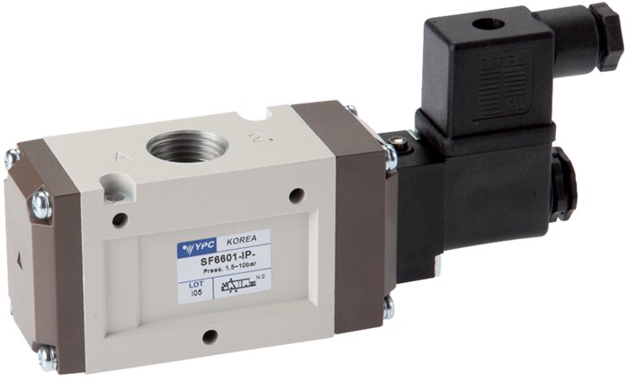 Exemplary representation: 3/2-directional solenoid valve