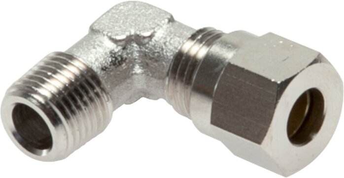 Exemplary representation: Angular screw-in fitting, nickel-plated brass